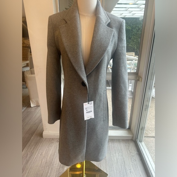 ZARA FELT TEXTURE COAT
GRAY SIZE XS - Picture 2 of 8